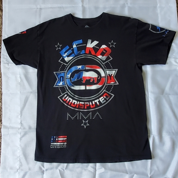 Eckō Unltd MMA Tshirt, Size Large, Black with Multicolor - Picture 2 of 9
